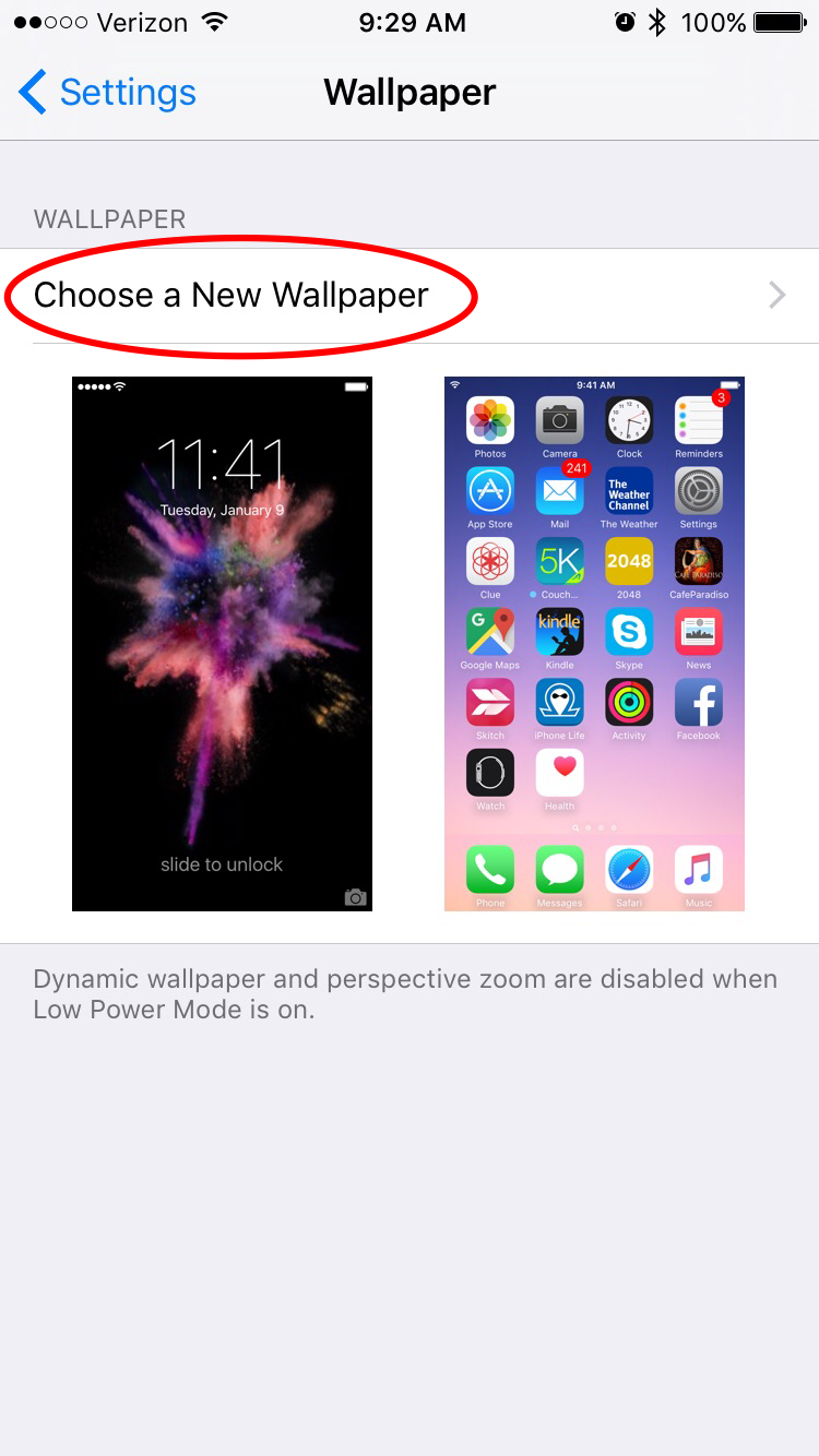 How to Change  the Wallpaper  on your iPhone  iPhoneLife com